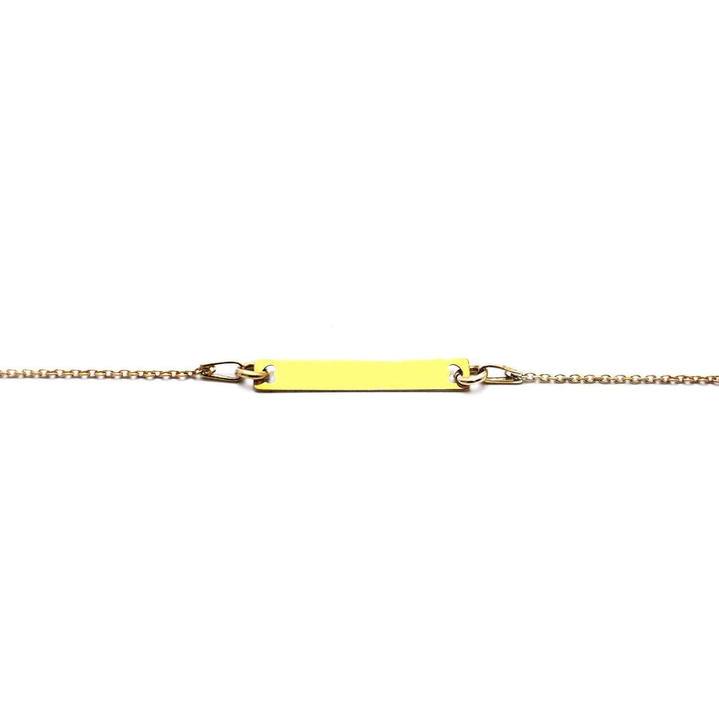 Set Lantisor & Bratara personalizate - Placuta cu Inimioare - Argint Placat cu Aur 24K