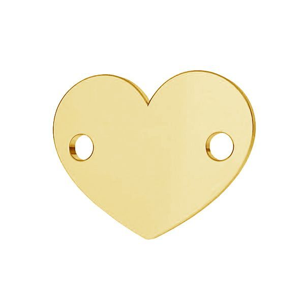 Set Bratari Impletite Personalizate - "Inimioare" - Pandantiv Argint Placat Cu Aur 24K