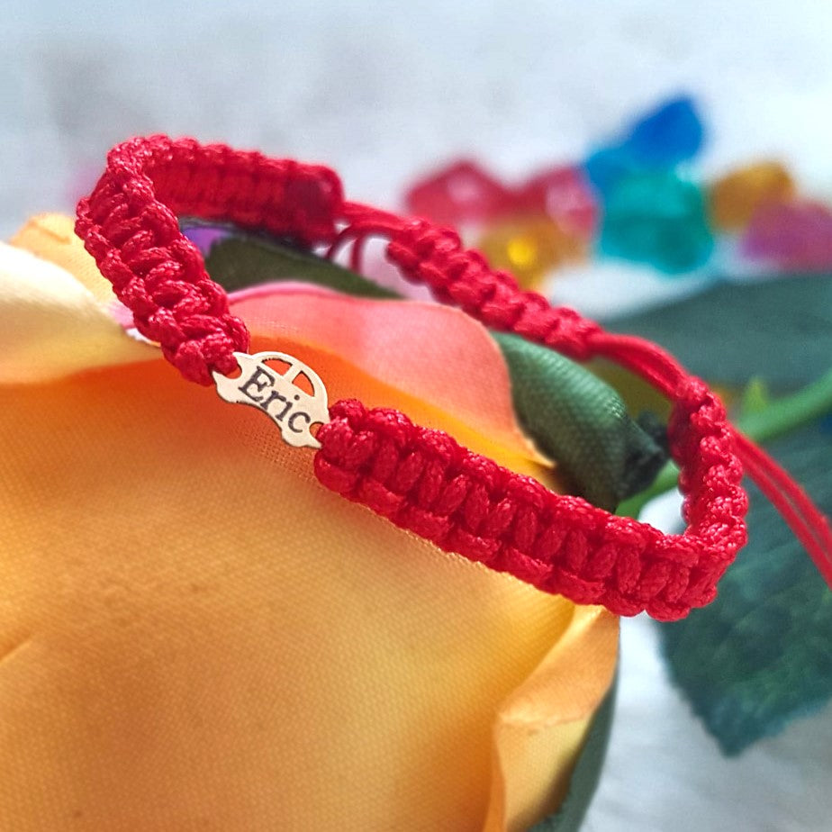 Bratara Impletita Personalizata - Masinuta - Aur 14K