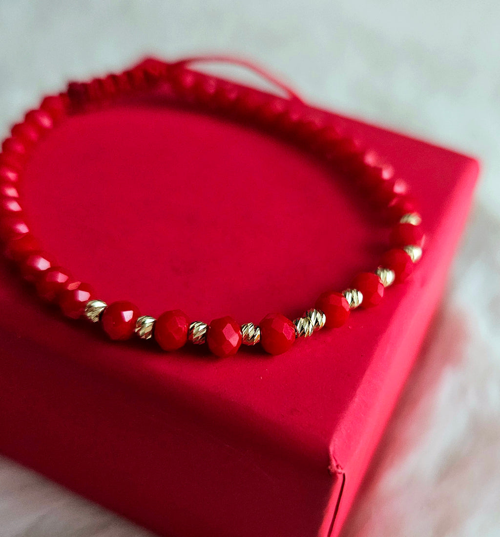 Bracciale Intrecciato - Croce - Pendente In Oro 14K