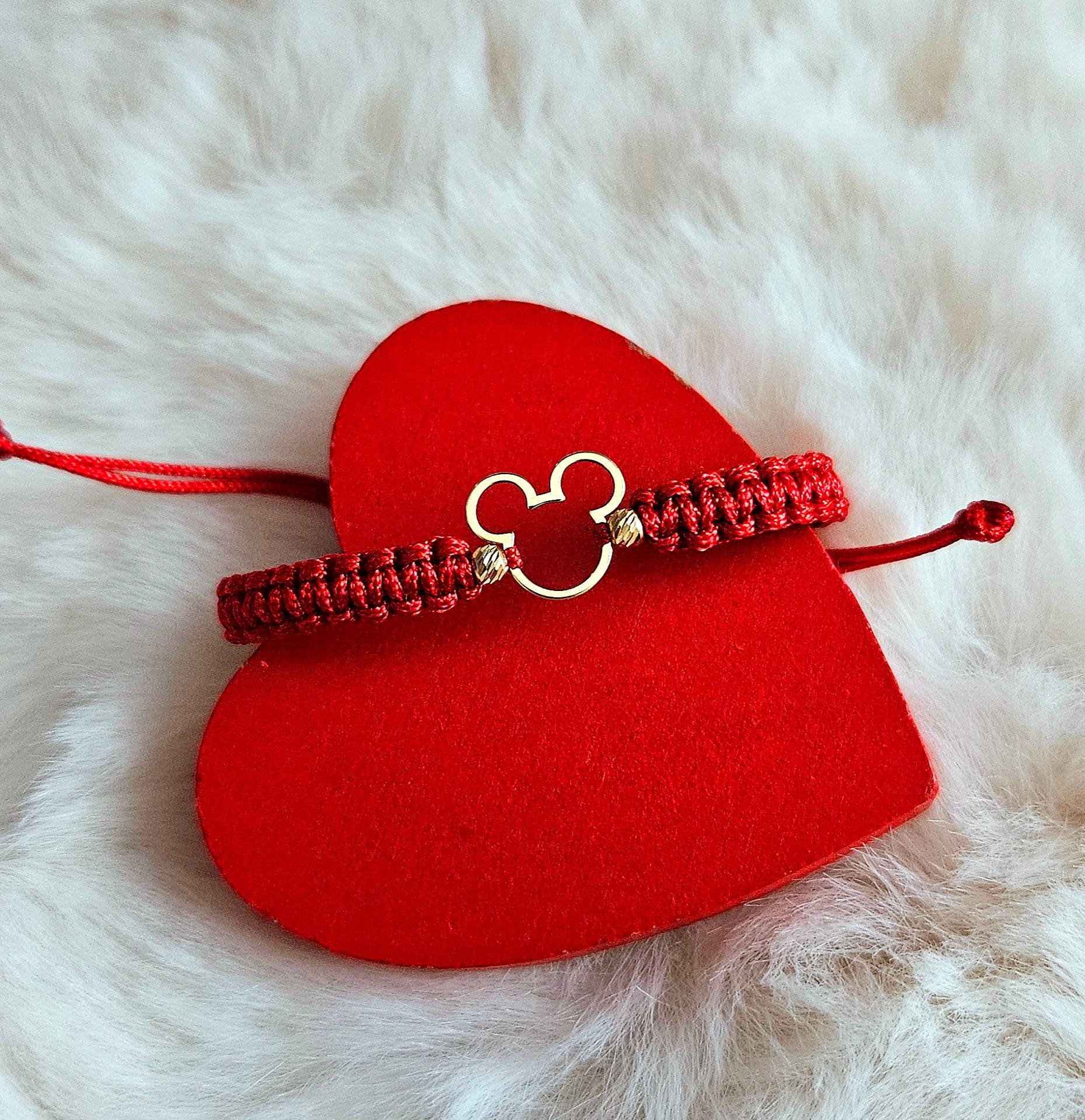 Bratara Impletita - Mickey - Pandantiv Aur 14K