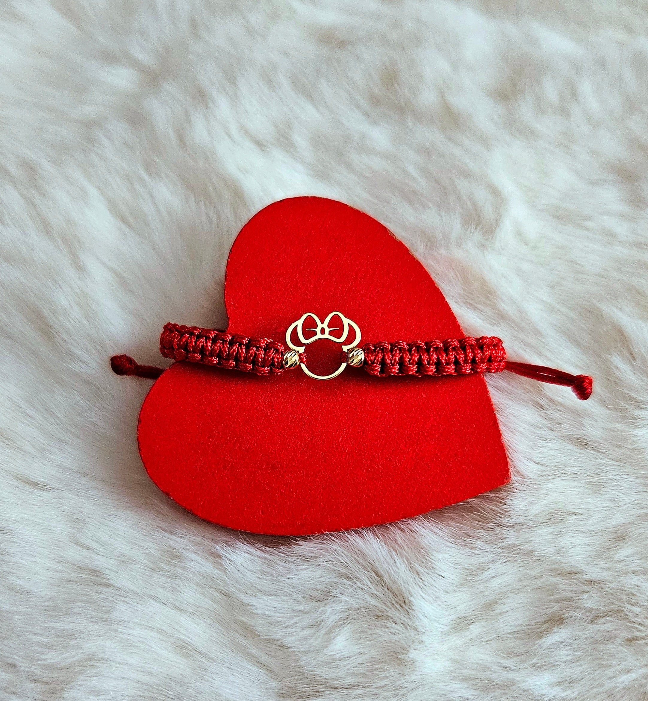 Bratara Impletita - Minnie - Pandantiv Aur 14K