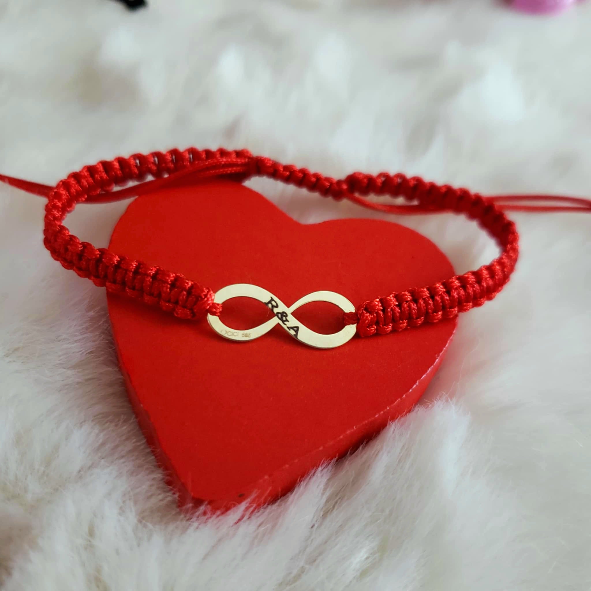 Bratara Impletita Personalizata - Infinit - Pandantiv Aur 14K