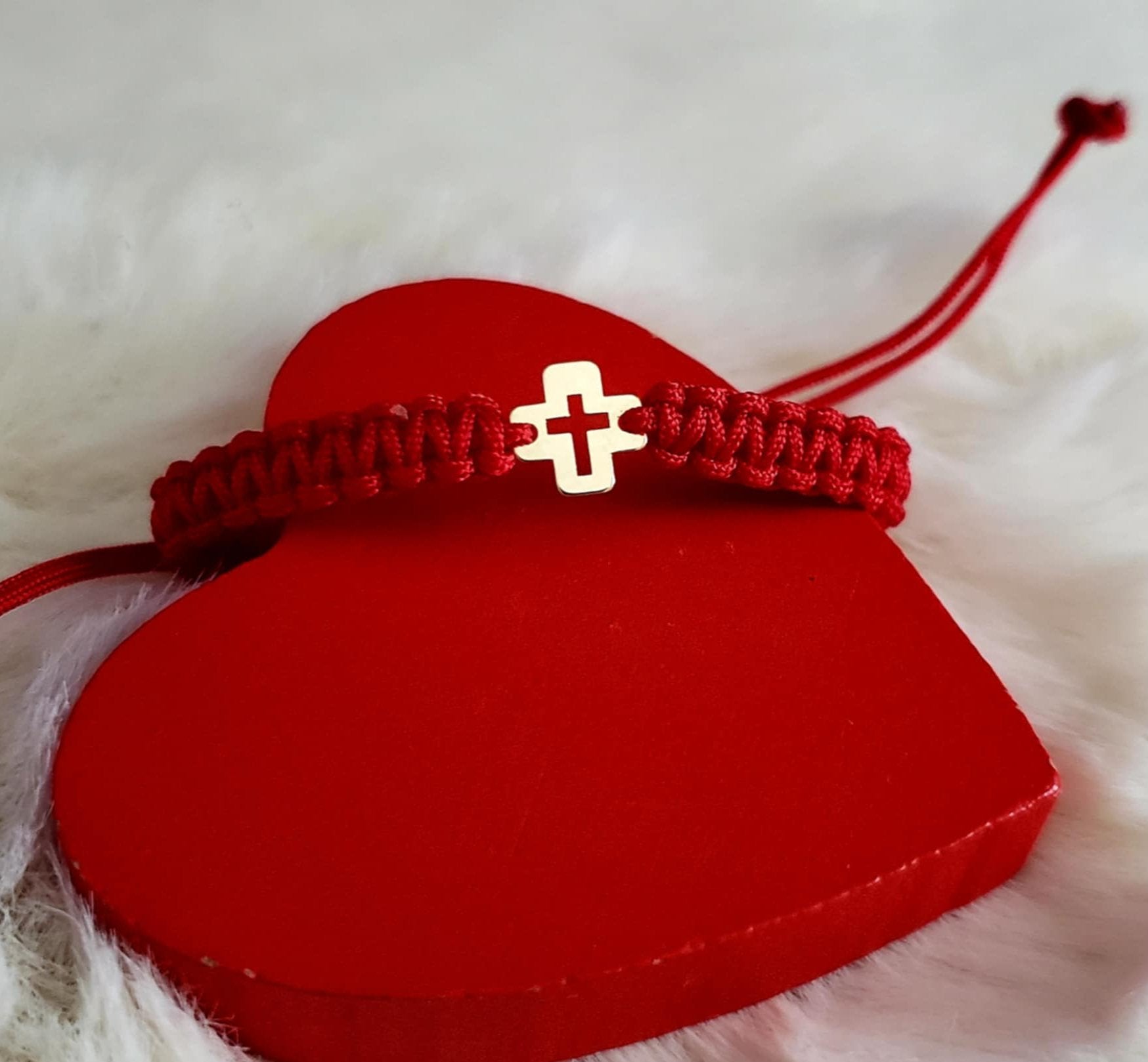 Bratara Impletita - Cruce - Pandantiv Aur 14K