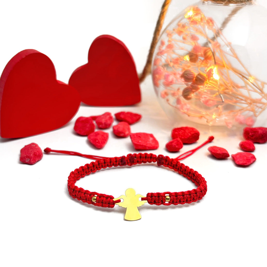 Bracciale personalizzato - Angelo placcato argento con oro 24K