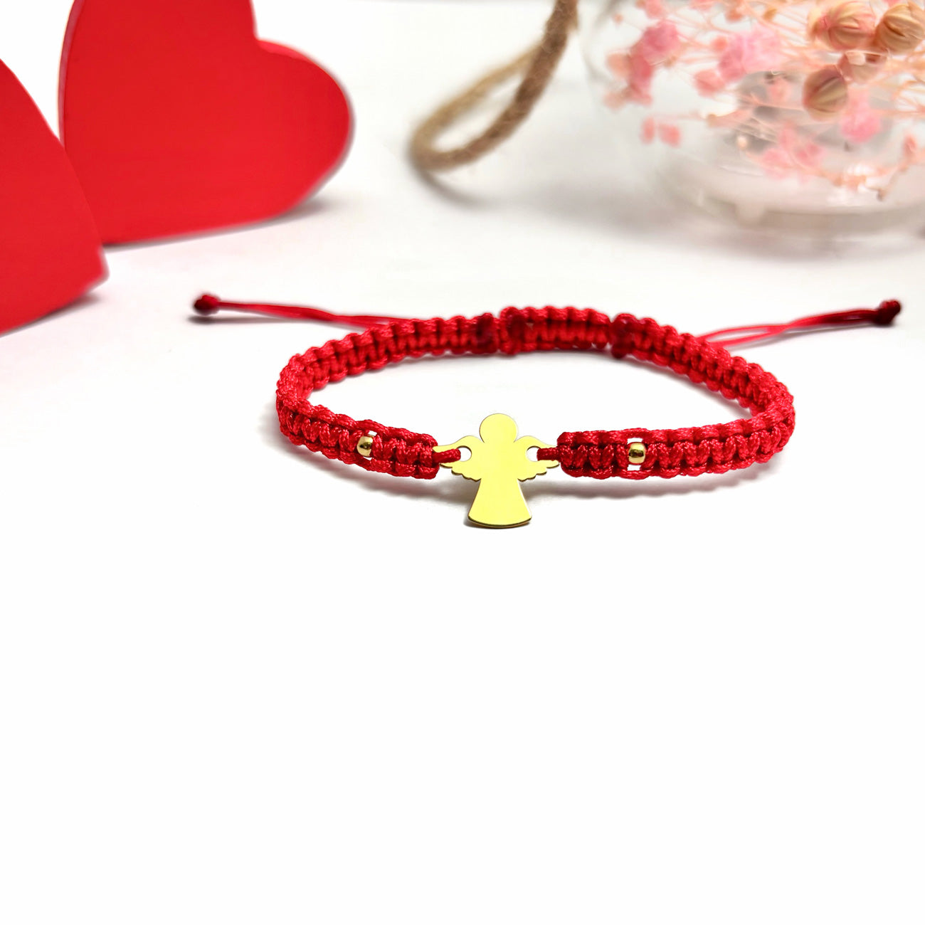 Bracciale personalizzato - Angelo placcato argento con oro 24K