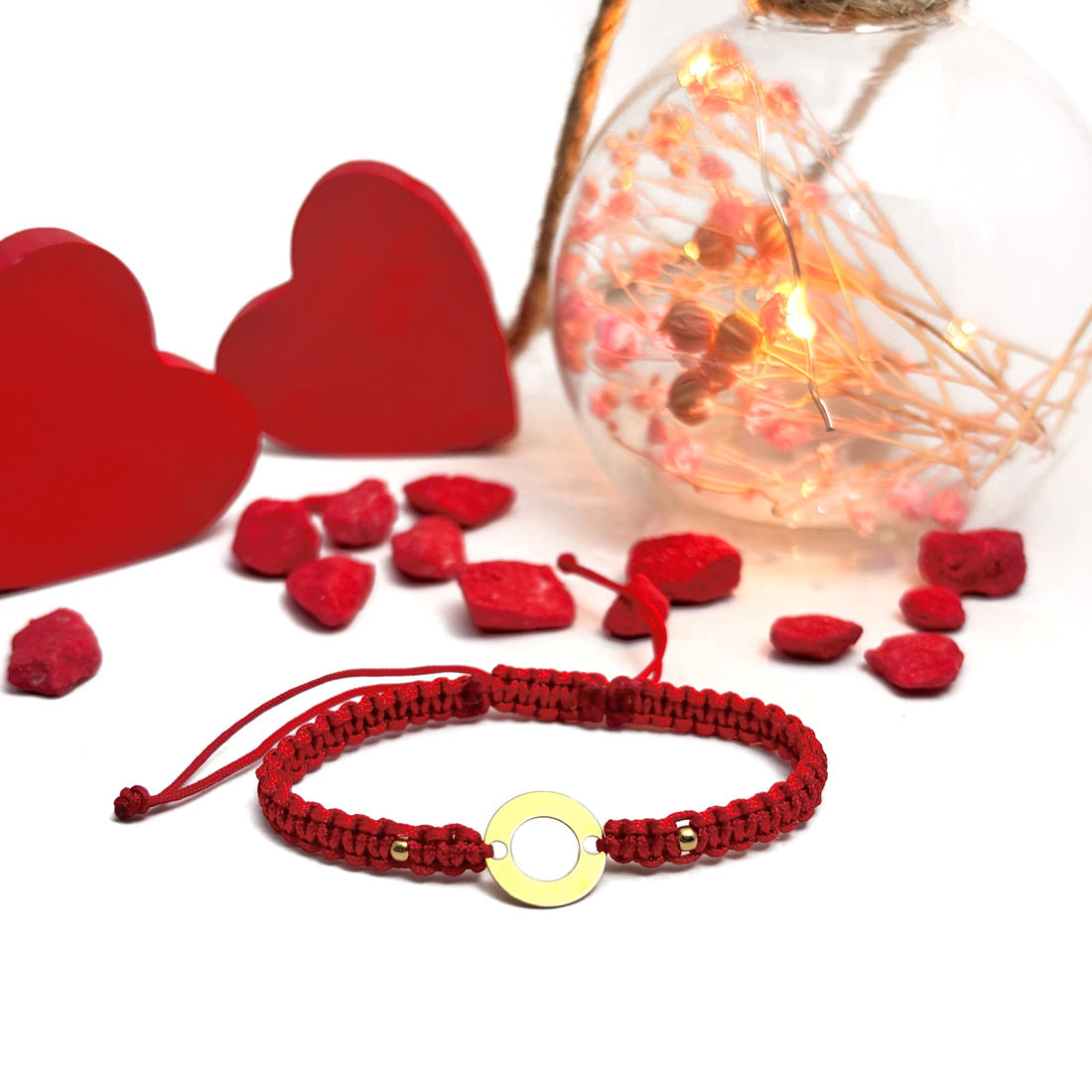 Bracciale personalizzato - Cerchio in argento placcato oro 24K