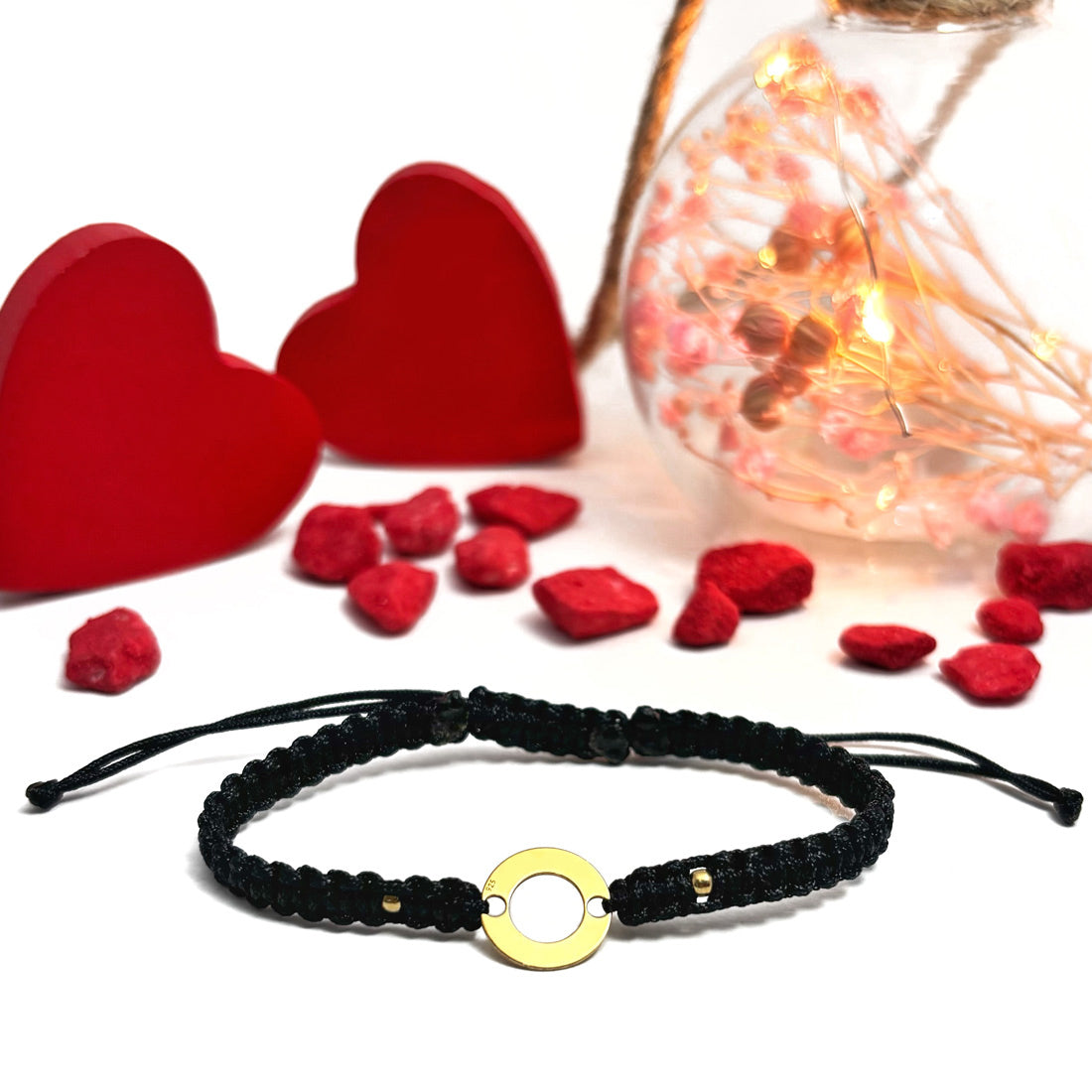 Bracciale personalizzato - Cerchio in argento placcato oro 24K