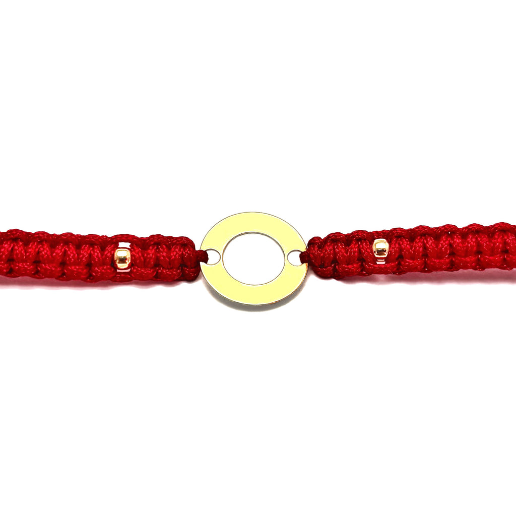 Bracciale personalizzato - Cerchio in argento placcato oro 24K