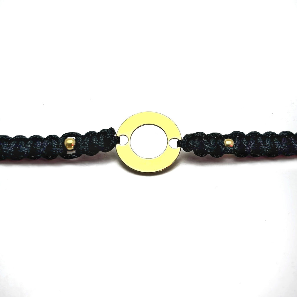 Bracciale personalizzato - Cerchio in argento placcato oro 24K