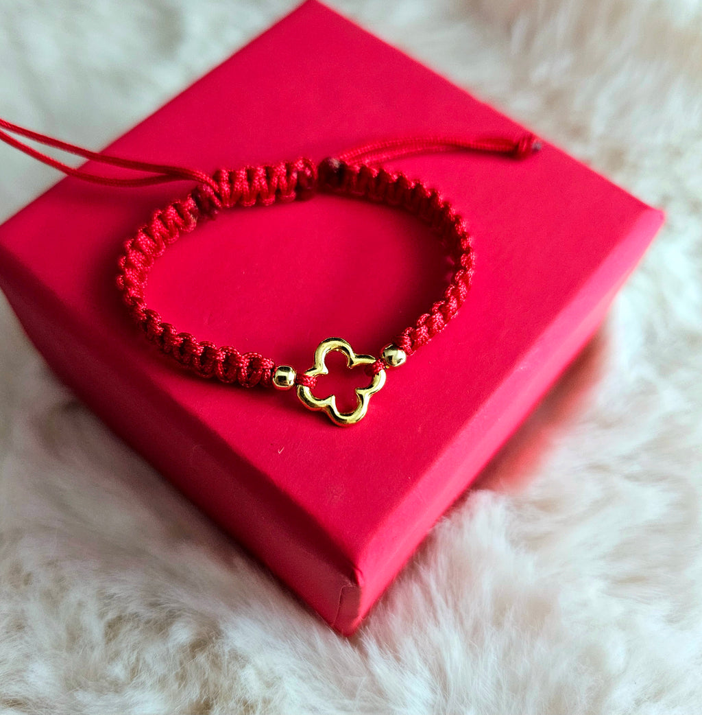 Bratara Impletita "Cruciulita mica" - Argint Placat Cu Aur 24K