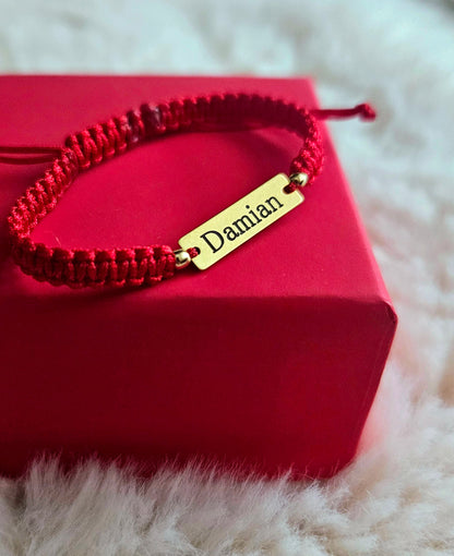 Bratara personalizata - Placuta 19mm Argint Placat Cu Aur 24K