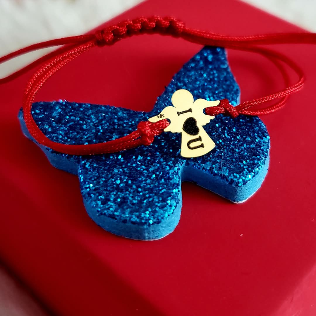 Bratara Impletita Personalizata - Inger - Pandantiv Aur 14K