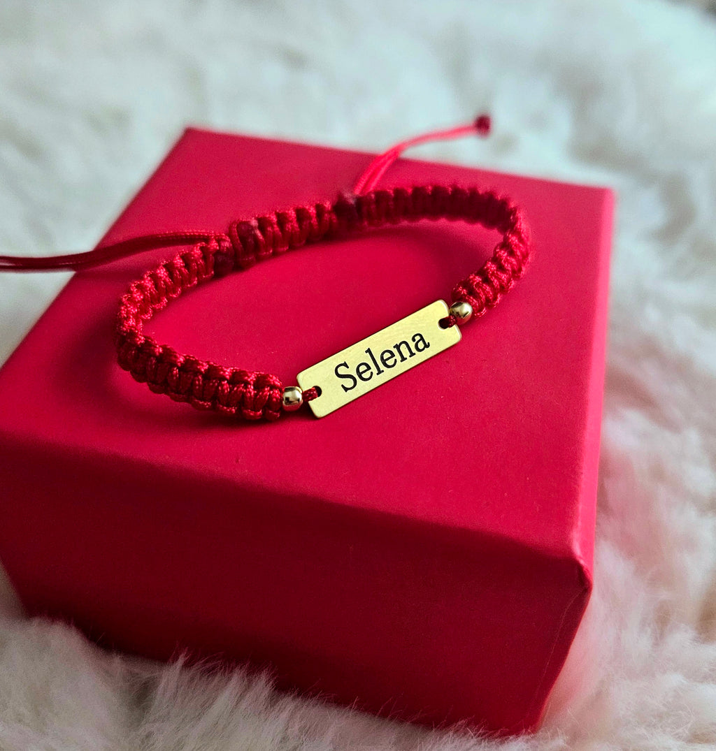 Bracciale Personalizzato - Targhetta 23mm Argento Placcato con Oro 24K