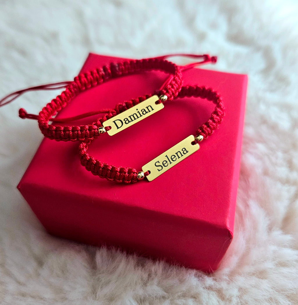 Bracciale Personalizzato - Targhetta 23mm Argento Placcato con Oro 24K