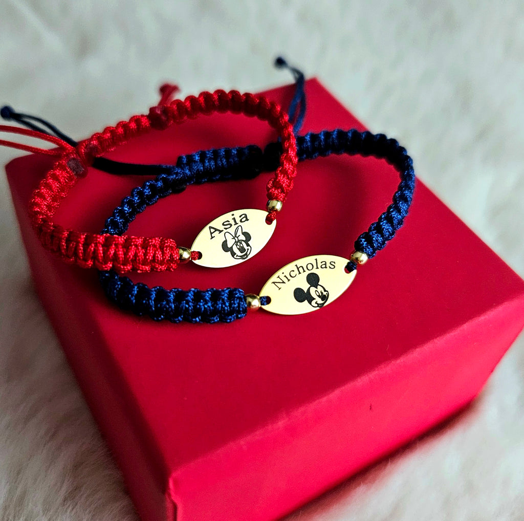 Bratara personalizata - Placuta Ovala 15mm Argint Placat Cu Aur 24K