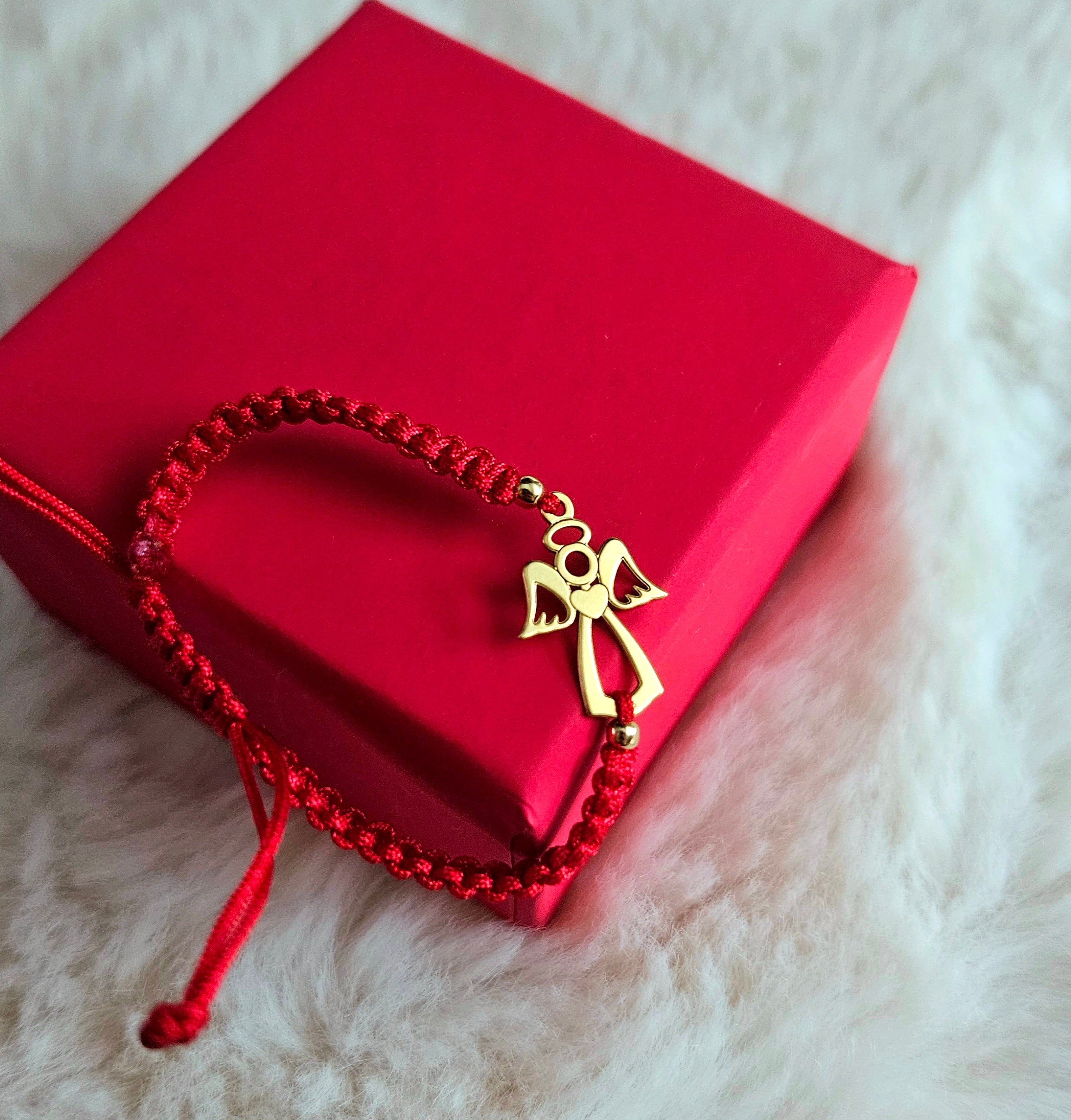 Bratara Impletita - Ingeras Argint Placat cu Aur 24K