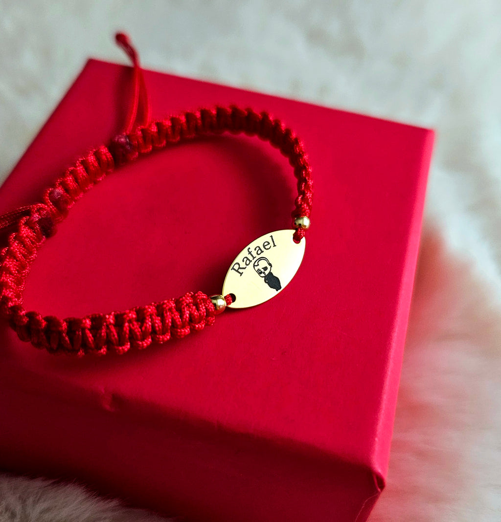 Bratara personalizata - Placuta Ovala 15mm Argint Placat Cu Aur 24K