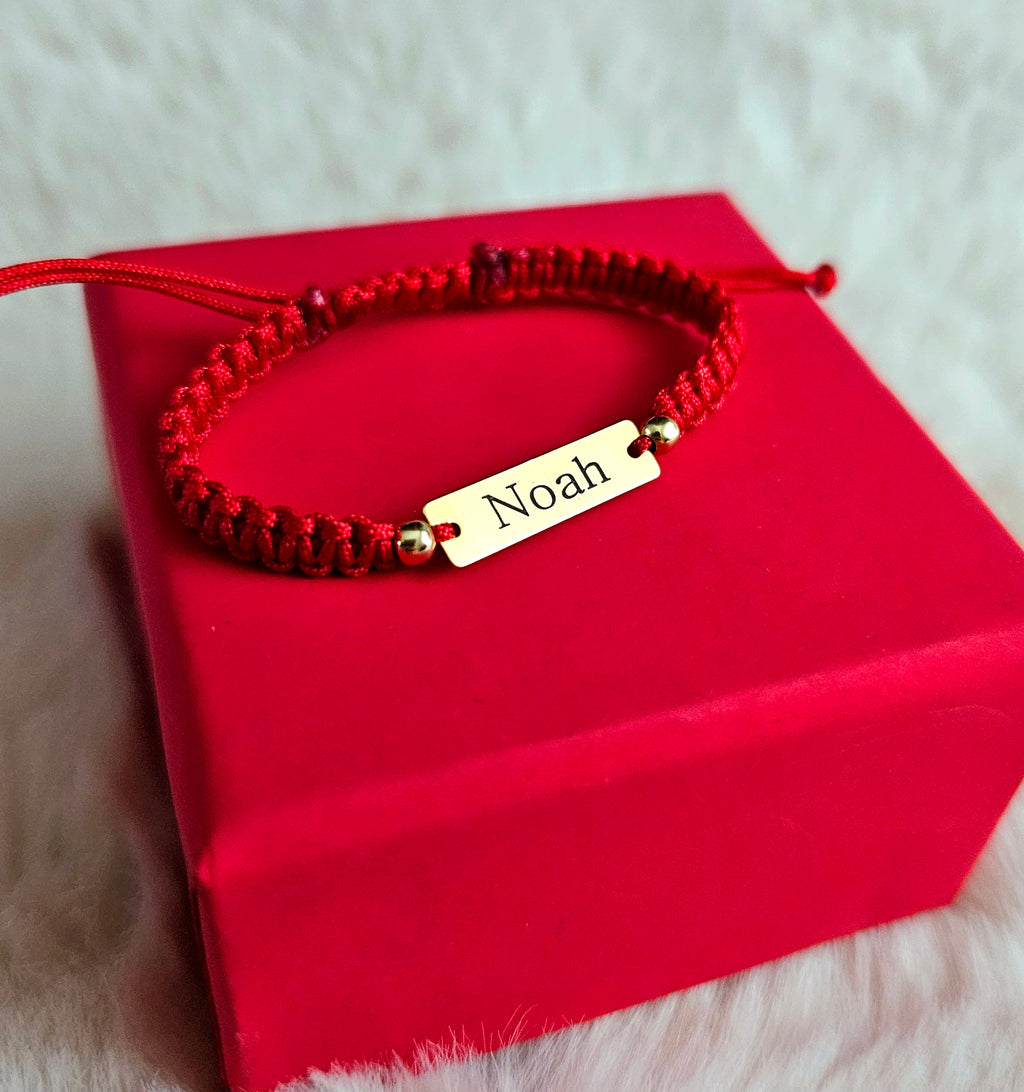 Bracciale Personalizzato - Targhetta 23mm Argento Placcato con Oro 24K