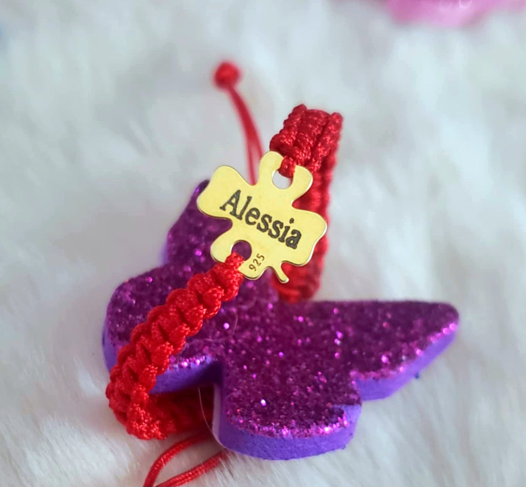 Bratara Personalizata - Trifoi Argint Placat cu Aur 24K