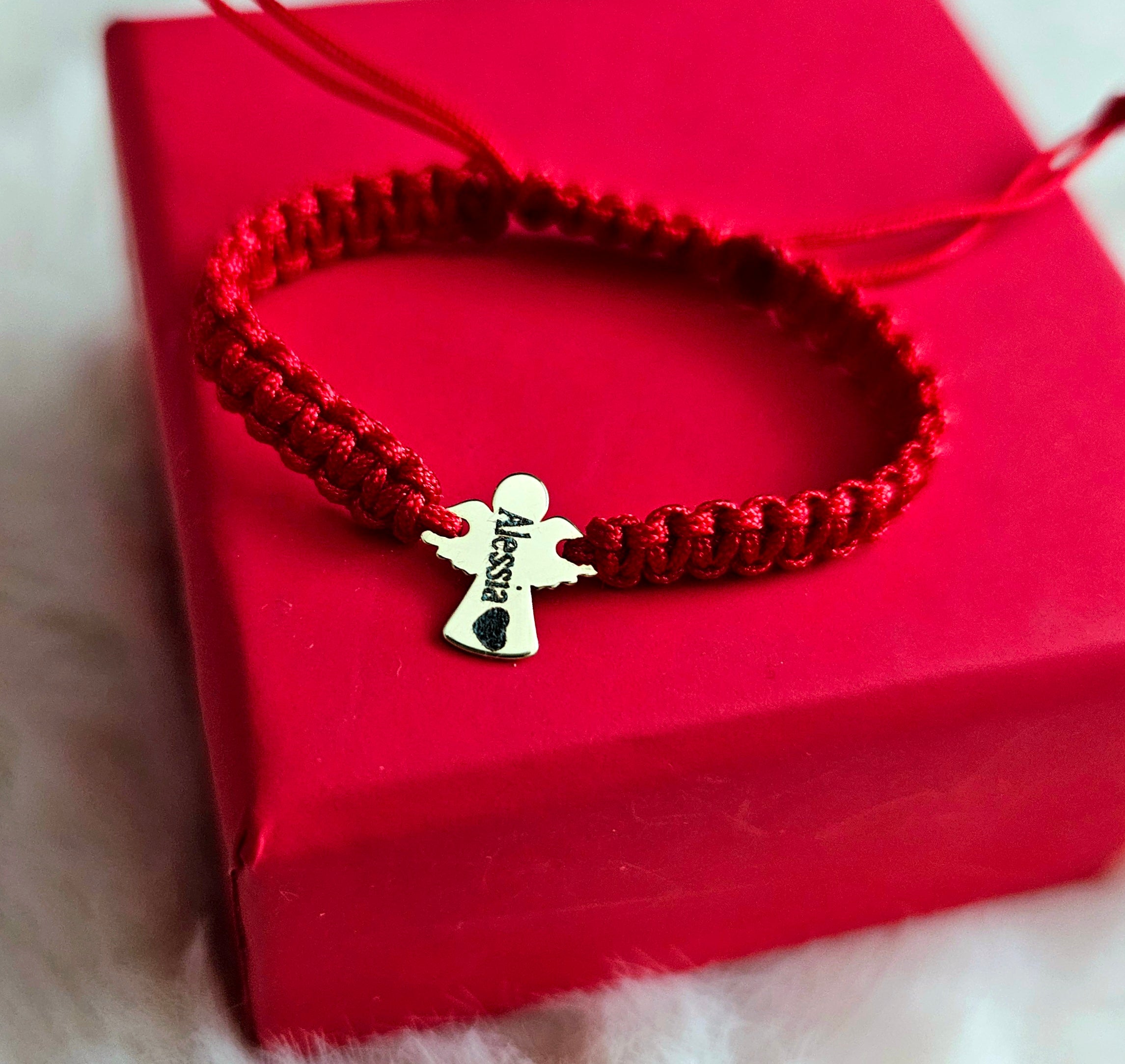 Bratara Impletita Personalizata - Inger - Pandantiv Aur 14K