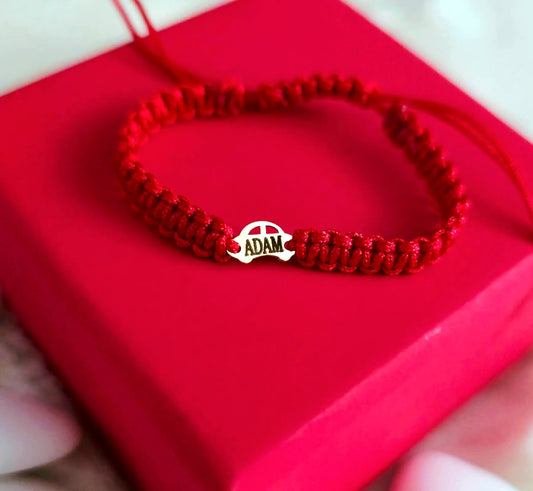 Bratara Impletita Personalizata - Masinuta - Aur 14K
