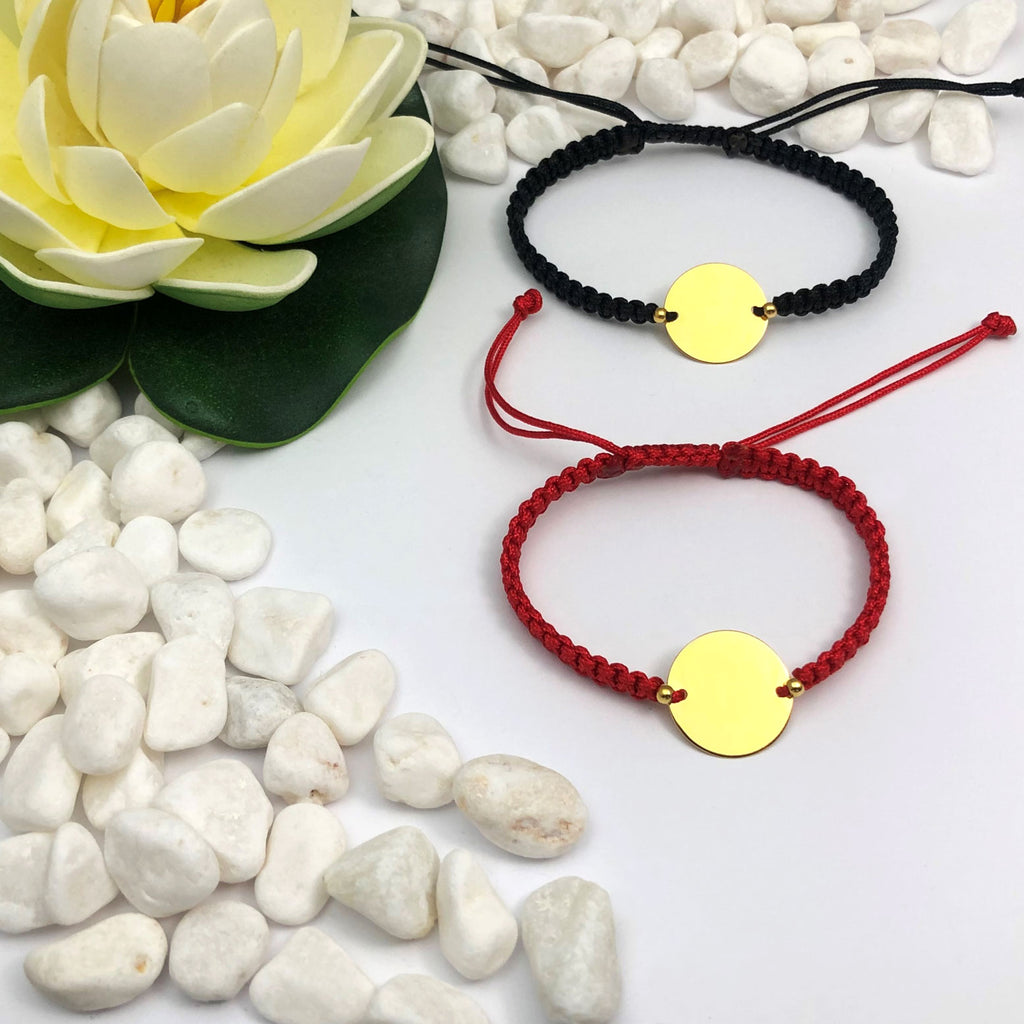 Set Bratari Personalizate - Banut 16,50mm - Pandantive Argint Placat Cu Aur 24K