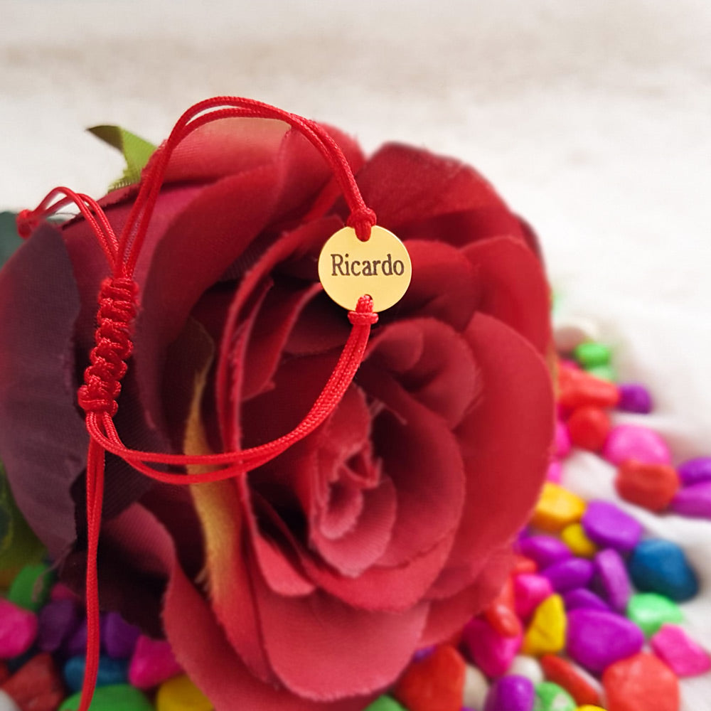 Bratara Impletita Personalizata Banut 10mm - Aur 14K