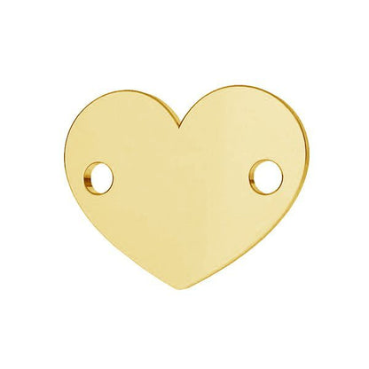 Set Bratari Impletite Personalizate - "Inimioare" - Pandantiv Argint Placat Cu Aur 24K