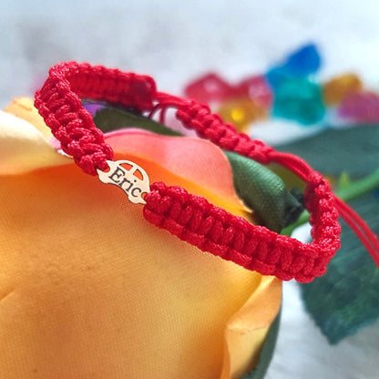 Bratara Impletita Personalizata - Masinuta - Aur 14K