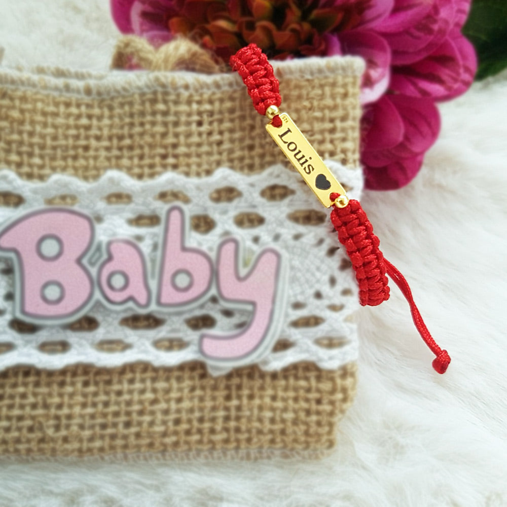 Bracciale Personalizzato - Targhetta 23mm Argento Placcato con Oro 24K