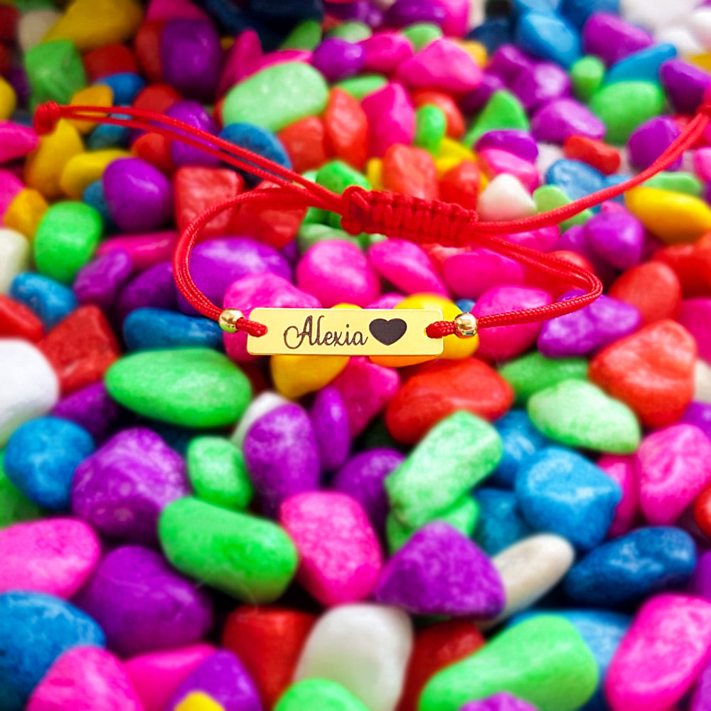 Bracciale Personalizzato - Targhetta 23mm Argento Placcato con Oro 24K