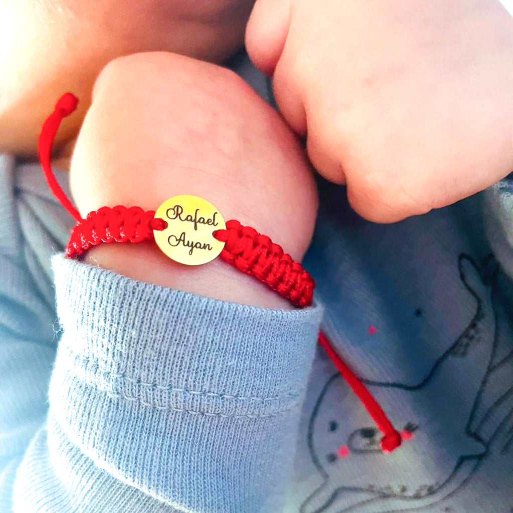 Bratara Impletita Personalizata Banut 10mm - Aur 14K