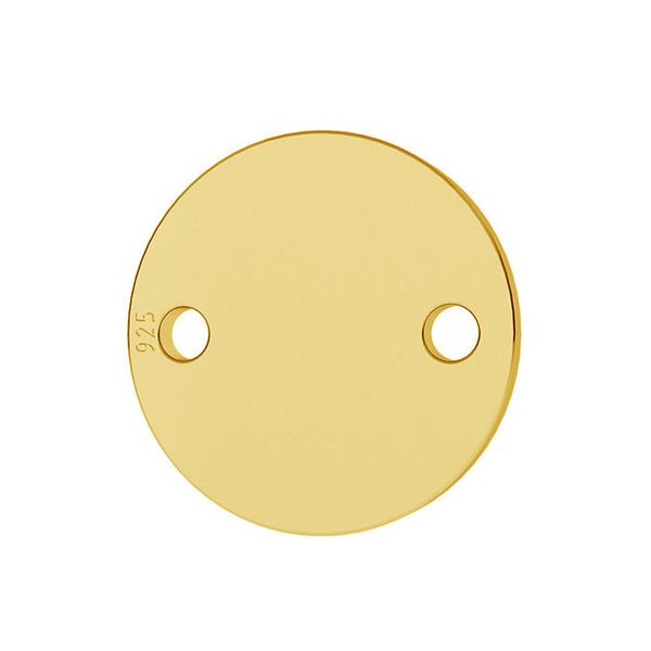 Bratara personalizata - Banut 14.50mm Argint Placat Cu Aur 24K