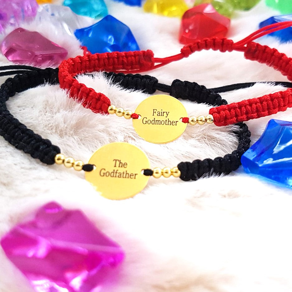 Set Bratari Impletite Personalizate Pentru Cuplu - Banut 16,50mm - "Ne-am iubit intentionat" - Pandantive Argint Placat Cu Aur 24K